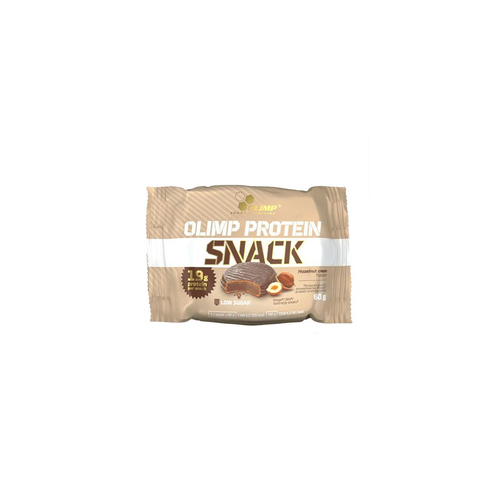 Olimp Protein Snack (60g)|Crème Noisette|Gâteaux Protéinés|Olimp Sport Nutrition 
