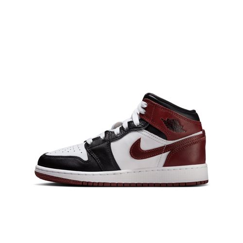 Chaussure Air Jordan 1 Mid Se Pour Ado Blanc/noir/dark Pony Hf3193s102