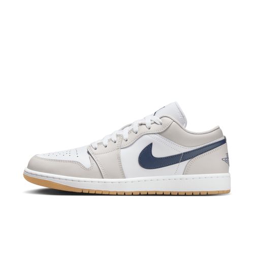 Chaussures Air Jordan 1 Low Pour Blanc/neutral Grey/gum Medium Brown/midnight Navy 553558s146