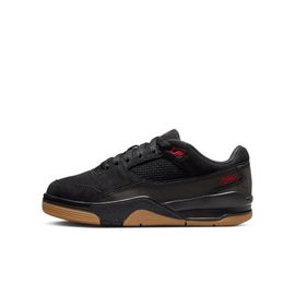 Chaussures Jordan Flight Court Pour Ado Noir/gum Medium Brown/varsity Red Hf3333s001