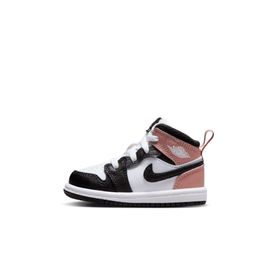 Chaussure Jordan 1 Mid Pour Bébé Et Petit Enfant Blanc/rust Pink/noir Dq8425s100