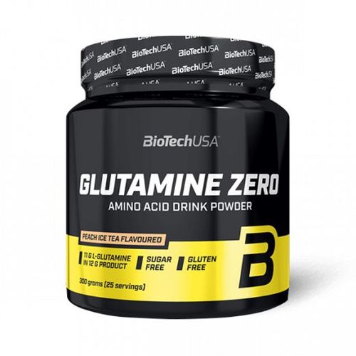 Glutamine Zéro (300g)|Ice Tea Pêche|Glutamine|Biotech Usa 
