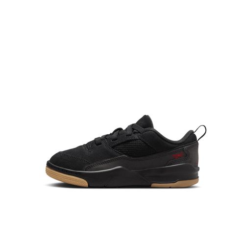 Chaussure Jordan Flight Court Pour Enfant Noir/gum Medium Brown/varsity Red Hf3332s001