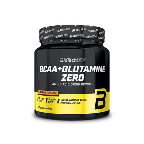 Bcaa + Glutamine Zero (480g)|Orange|Bcaa|Biotech Usa 