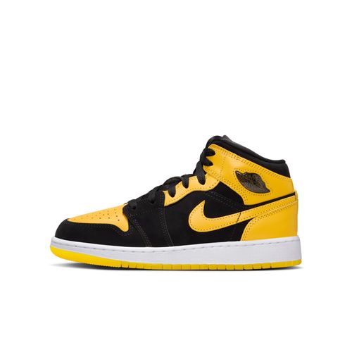 Chaussure Air Jordan 1 Mid Se Pour Ado Noir/blanc/varsity Maize Hj5940s071