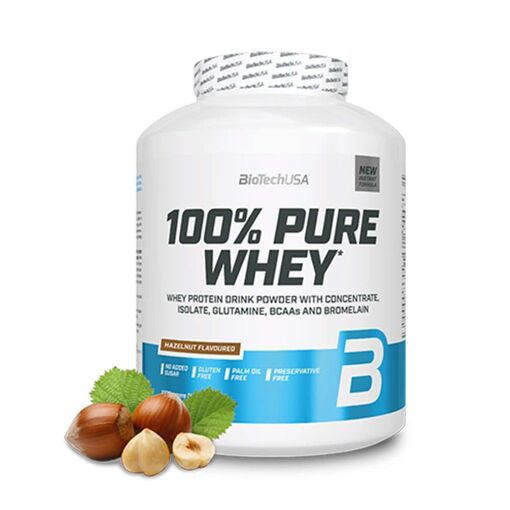 100% Pure Whey (2,27kg)|Noisette|Whey Protéine|Biotech Usa