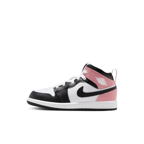 Chaussure Jordan 1 Mid Pour Jeune Enfant Blanc/rust Pink/noir Dq8424s100