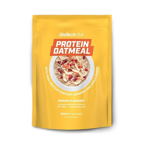Protein Oatmeal (1kg)|Banane - Pomme|Flocons D'avoine|Biotech Usa 