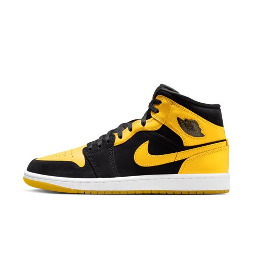 Chaussure Air Jordan 1 Mid Se Pour Noir/blanc/varsity Maize Hj6654s071