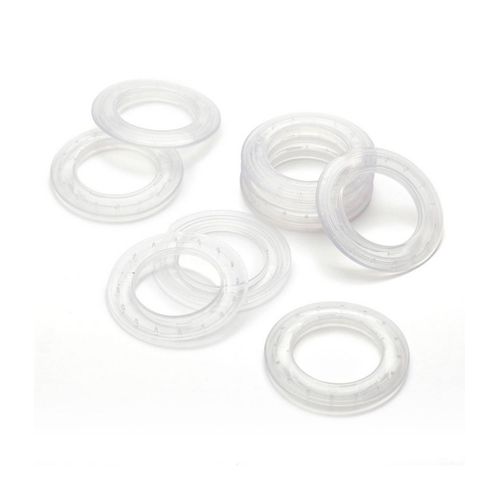 Oeillets clipsables transparents pour rideaux x 10, Ø 25mm
