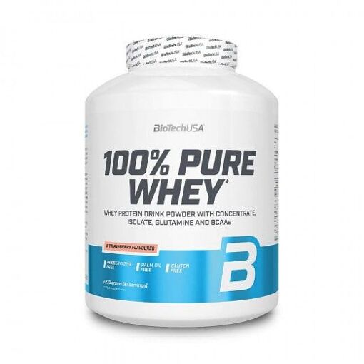 100% Pure Whey (2,27kg)|Fraise|Whey Protéine|Biotech Usa