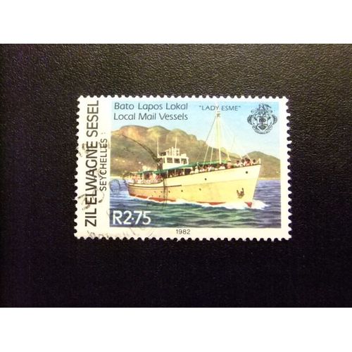 51 Seychelles Zil Eloigne Sesel 1982 / Bateau / Yvert 55 Fu