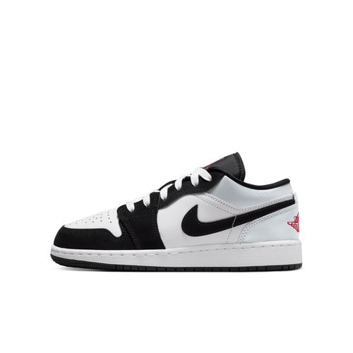 Chaussure Air Jordan 1 Low Se Pour Ado Blanc/noir/matte Silver/fire Red Hf3188s106