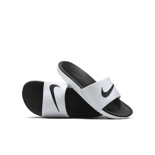 Claquette Nike Kawa Pour Enfant/ado Blanc/noir 819352100