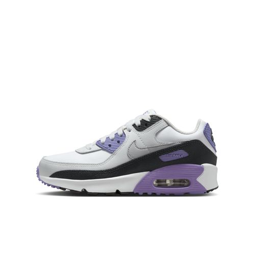 Chaussure Nike Air Max 90 Ltr Pour Ado Blanc/dusty Amethyst/photon Dust/light Smoke Grey Cd6864129