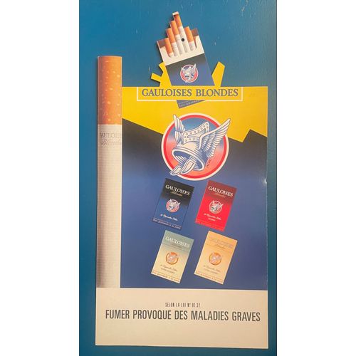 Pancarte Publicitaire Gauloises Blondes