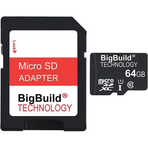 64Go 80Mo/s Ultra Rapide Carte mémoire pour Lecteur de Musique de FiiO M3K, M9 MP3, Classe 10 MicroSDXC