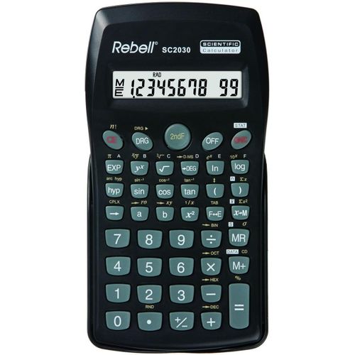 SC2030 Poche Calculatrice scientifique Noir calculatrice - Calculatrices (Poche, Calculatrice scientifique, 10 chiffres, 1 lignes, Batterie/Pile, Noir)