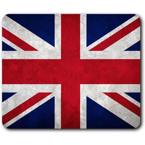 Confortable tapis de souris - Union Jack Flag GB Royaume-Uni Angleterre 23,5 x 19,6 cm (9,3 x 7,7 pouces) pour les ordinateurs et ordinateurs portables, de bureau, cadeaux, Base antidérapante