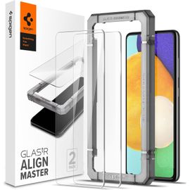Alignmaster Verre Trempé Compatible Avec Samsung Galaxy A52 5g, Galaxy A52 4g, Galaxy A52s 5g, 2 Pièces, Résistant Aux Rayures, 9h Protection Écran