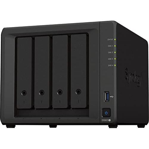 NAS Synology Diskstation DS923+/ 4 Baies 3.5'- 2.5'/ 4 Go DDR4/ Format Tour