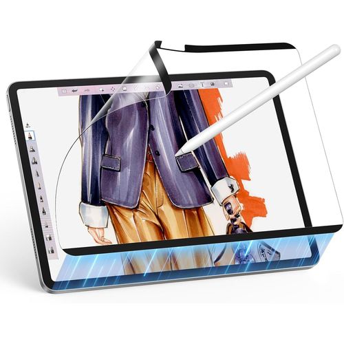 Protecteur D'écran Magnétique Sensation Papier Pour Ipad Air 11 Pouces M3/M2 (2025/2024), Ecrivez Et Dessinez Comme Sur Du Papier, Détachable Et , Pour Le Film Trempé, Finition Mate