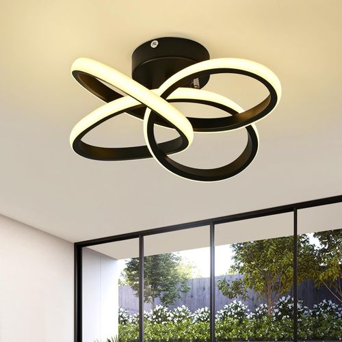 Ytseazn-Plafonnier Led,Moderne Lampe De Plafond 36w 3900lm,Acrylique Luminaire Plafonnier,Lampe De Lustre Pour Couloir Coucher Salle De Bains Cuisine Salonmaison,Porche Extérieur,Blanc Chaud 3000k,Di