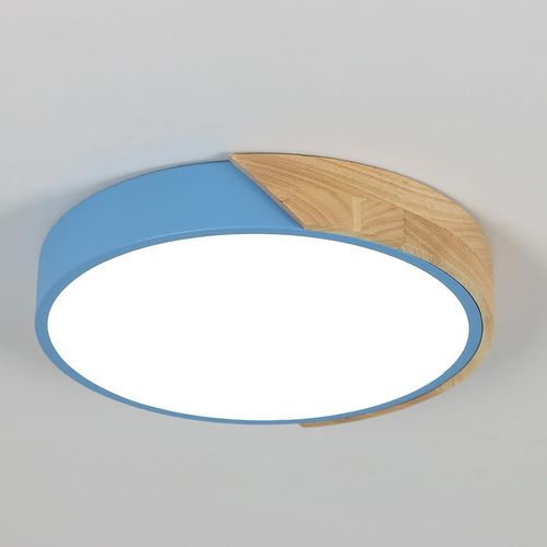 Ytseazn-Plafonnier Ledmoderne 24w,Lustre De Plafond Avec Lumière Blanche 6500k,Plafonnier Designmacaron En Fer,Plafonnier Pour Chambre,Salon,Couloir,Facile À Installer