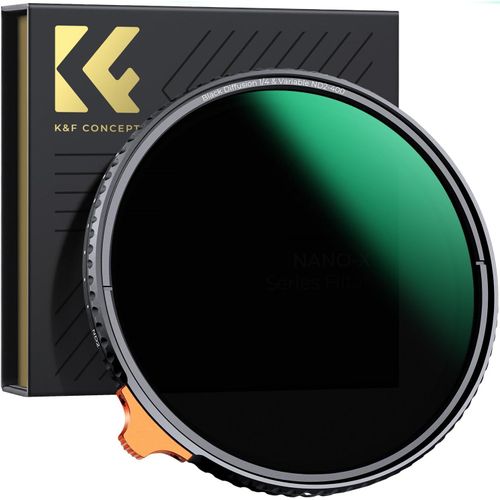 ytseazn-Filtre 72Mm Black-Mist 1/4 Et Filtre Nd Variable Nd2-400 2 En 1 Pour Objectif Appareil Photo