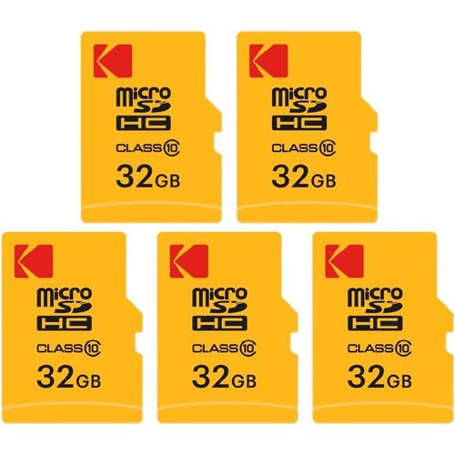 ytseazn-Pack De 5 Cartes Mémoire Micro Sdhc 32 Go Avec Adaptateur - Solution De Stockage Haute Vitesse