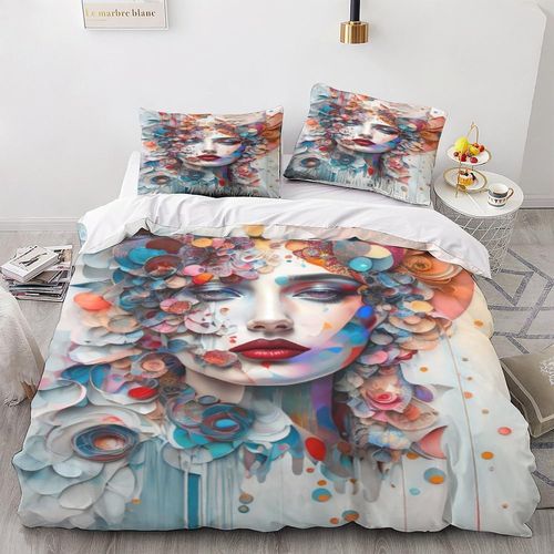Parure De Lit Avec Housse De Couette Pour Chien, Imprim¨¦ 3d, Housse De Couette Avec Taies D'oreiller, Pi¨¨Ces Adc Pour Enfants Et Adultes En Microfibre