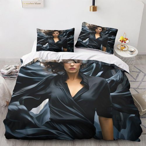 Belles Housses De Couette Imprim¨¦Es 3d Black Swan Housse De Couette Housse De Couette Parure De Lit En Microfibre Pour Enfants Et Adultes Avec Taies D'oreiller 3 Pieces