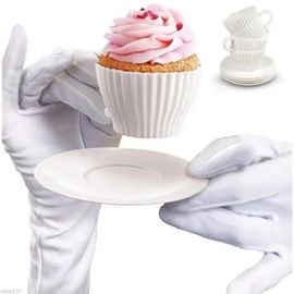 Moule À Gâteaux - Non Spécifié - Set De 4 Tasses En Silicone - Soucoupes En Plastique - Résistant De -40 À 230°C