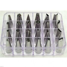 Coffret 24 Douilles Décors Fins Inox Décoration
