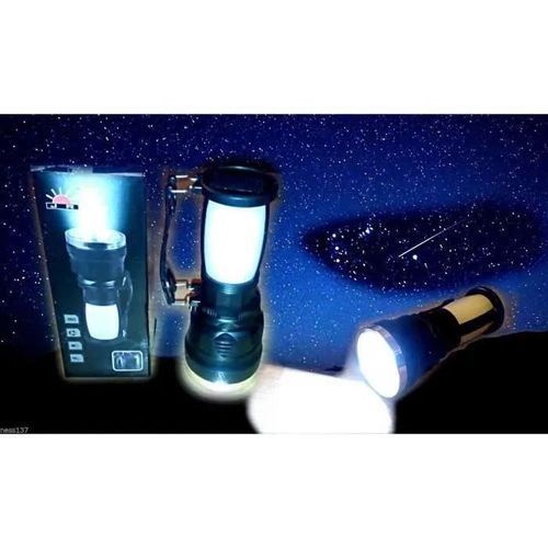 Lampe Torche Rechargeable Solaire & Secteur 230v À Led Camping Chasse Pêche