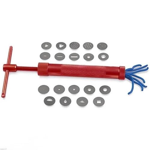 Extrudeuse À Pâte - Créer - 20 Embouts Différents - Métal - Démontable - Facile À Nettoyer