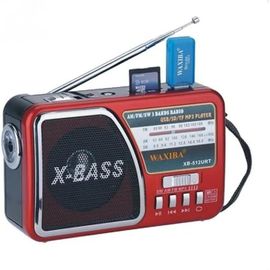 Radio Rechargeable Vintage FM AM SW USB MP3 SD/TF Lampe Torche Led Piles/Secteur