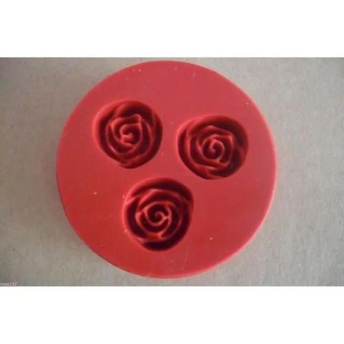 Moule En Silicone - Non Spécifié - Motif 3 Rose - Diamètre 2,5 Cm - Épaisseur 1,5 Cm - Rose