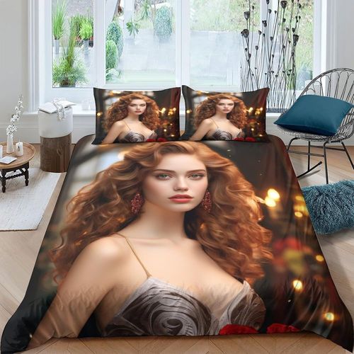 Beauty Fantasy Color Parure De Lit Abstraite Avec Paysage Et Art Pour Lit Double ( X Cm)