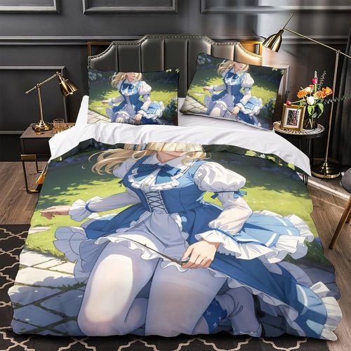 Fille Mignonne Collants 3d Imprim¨¦ Housse De Couette Housse De Couette Ensemble De Literie Pour Enfants Et Adultes Adc Pi¨¨Ces En Microfibre Avec Taies D'oreiller