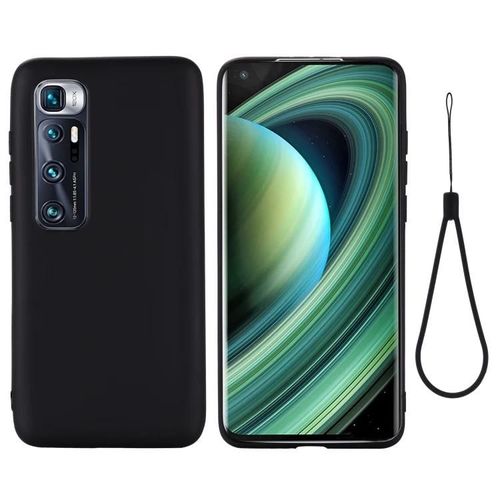 Coque Xiaomi Mi 10 Ultra - Silicone Liquide Antichoc,Couvrance Complète,Noir Noir