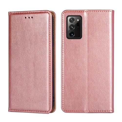 Étui En Cuir Samsung Galaxy Note20 Ultra - Pu/Tpu,Rabat Magnétique,Fente Pour Carte,Or Rose Or Rose