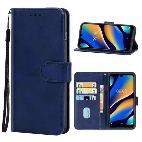 Coque De Téléphone En Cuir Wiko View 3 Lite - Bleu,Durable Et Design Élégant Bleu