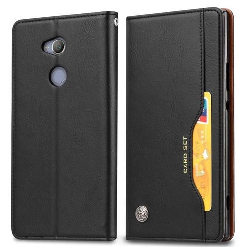 Etui En Cuir Pour Sony Xperia Xa2 - Flip Design,Cadre Photo,Fentes Pour Cartes