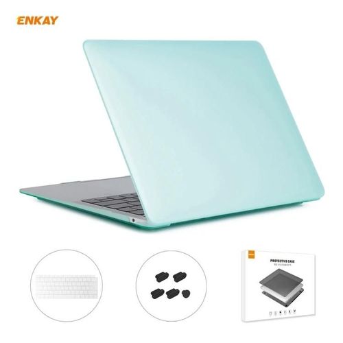 Ensemble d'étui de protection pour ordinateur portable mat - 3 en 1 pour MacBook Air 13,3"" A1932,vert vert