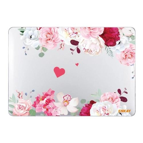 Coque MacBook Pro 13,3"" - SUNSKY ENKAY Motif Fleur Cristal de Protection A2251/A2289/A2338