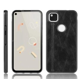 Coque Google Pixel 4a - Motif De Vache Antichoc Pc + Pu + Tpu Cover Noir
