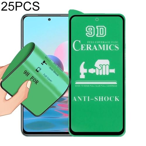 Film Céramique À Colle Complète 9d Pour Xiaomi Redmi Note 10 4g - 25 Pièces