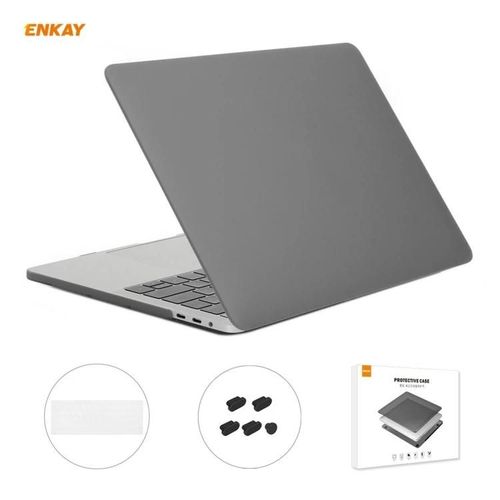 Ensemble de coque de protection pour ordinateur portable mat pour MacBook Pro 13,3"" A1708 - ENKAY Gris
