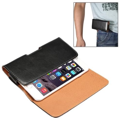 Sac banane - texture horizontale en peau d'agneau avec attelle dorsale pour iPhone et Galaxy